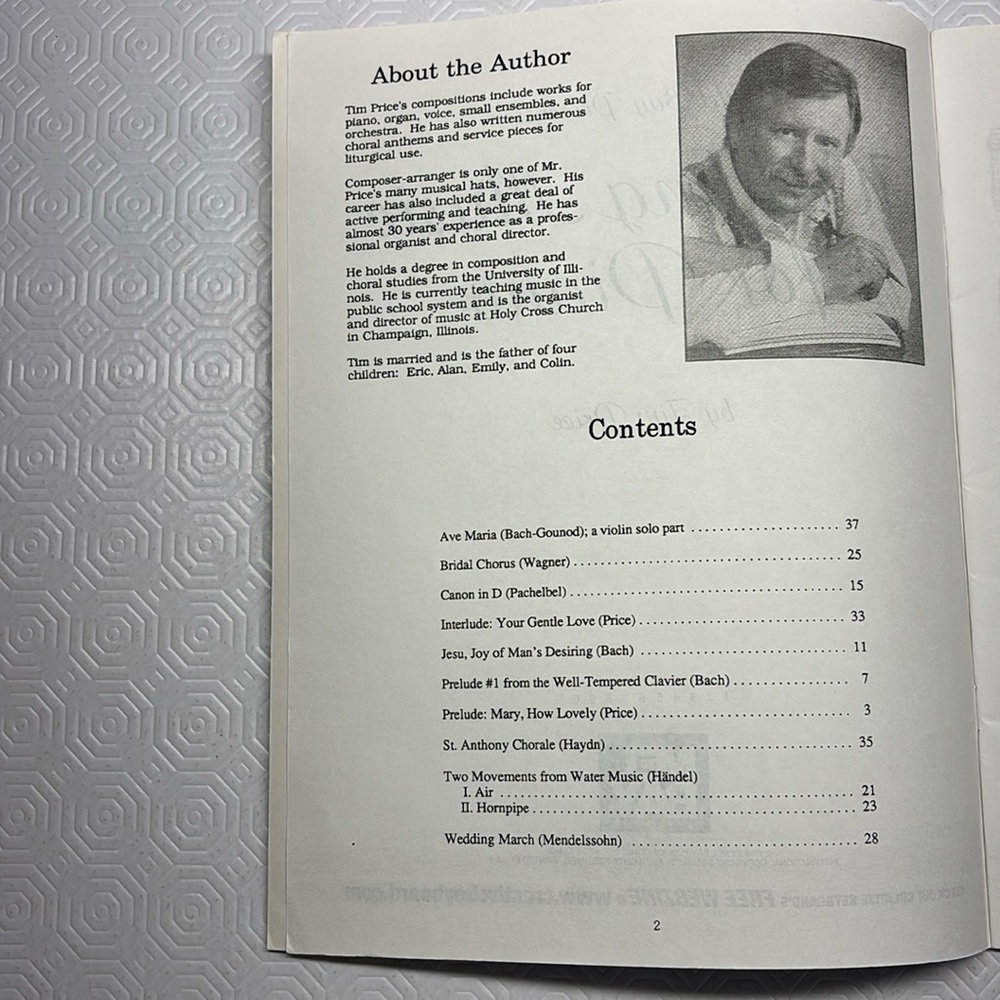 Mel Bay Presents “Wedding Music for Piano” by Tim Price 37 p - Picture 5 of 5